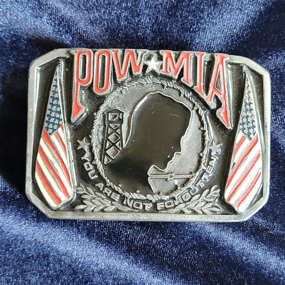 POW MIA Belt Buckle